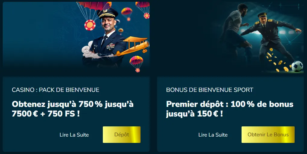 Bonus du Volerbet Casino pour nouveaux joueurs et promotions en cours