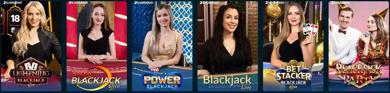 Jeux de table du Volerbet Casino incluant blackjack et roulette