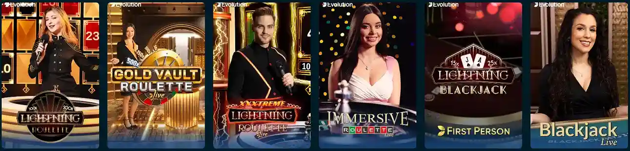 Casino en direct du Volerbet Casino avec croupiers réels